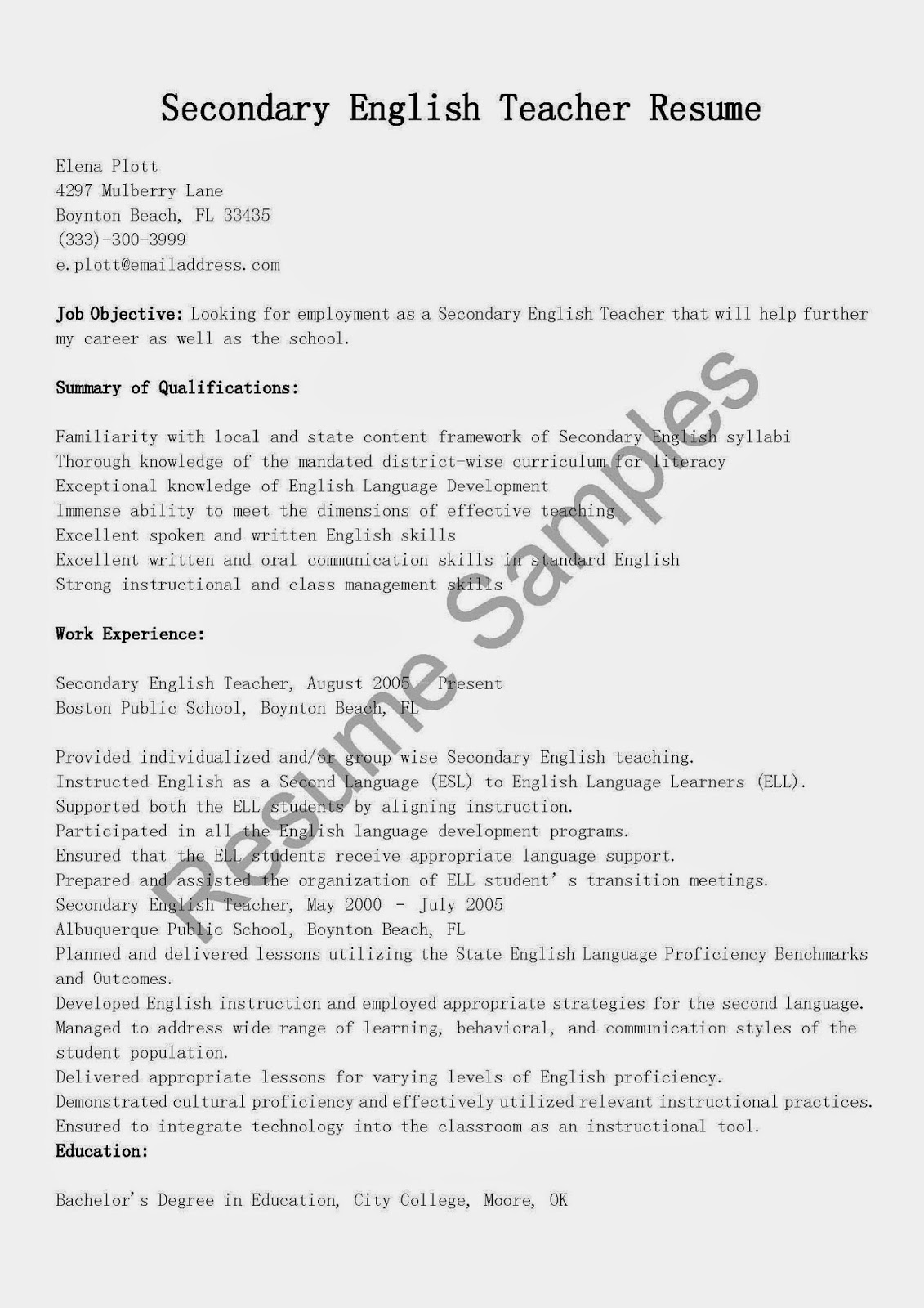 Sample resume for dot net